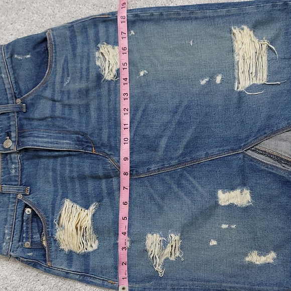 Rag & Bone | Denim Distressed Jean Skirt | size 28 - Picture 9 of 10